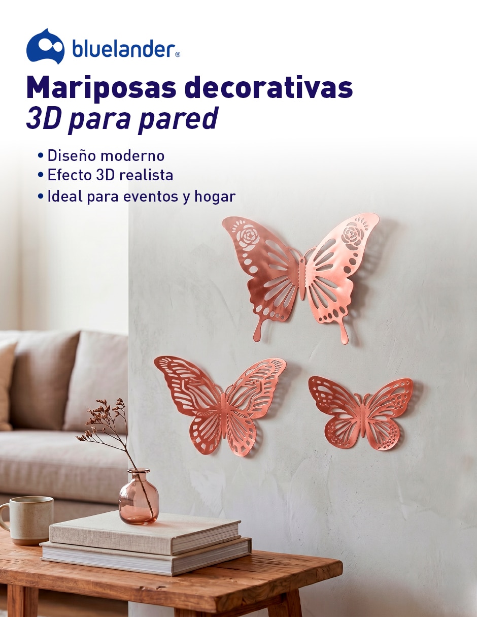 Figura decorativa de mariposa 72 Mariposas Decorativas 3D 3